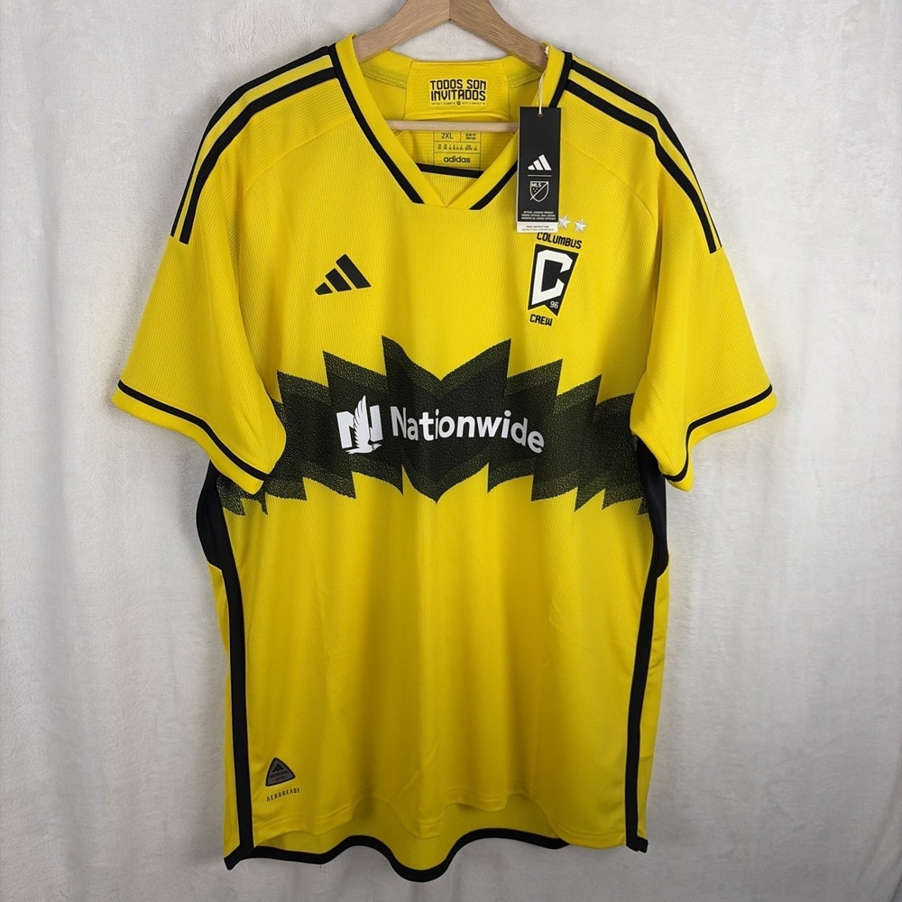 Adidas Columbus Crew Authentic 24/25 Home Soccer Jersey Mens Medium $150 NWT